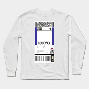 Tokyo Narita Boarding Pass Long Sleeve T-Shirt